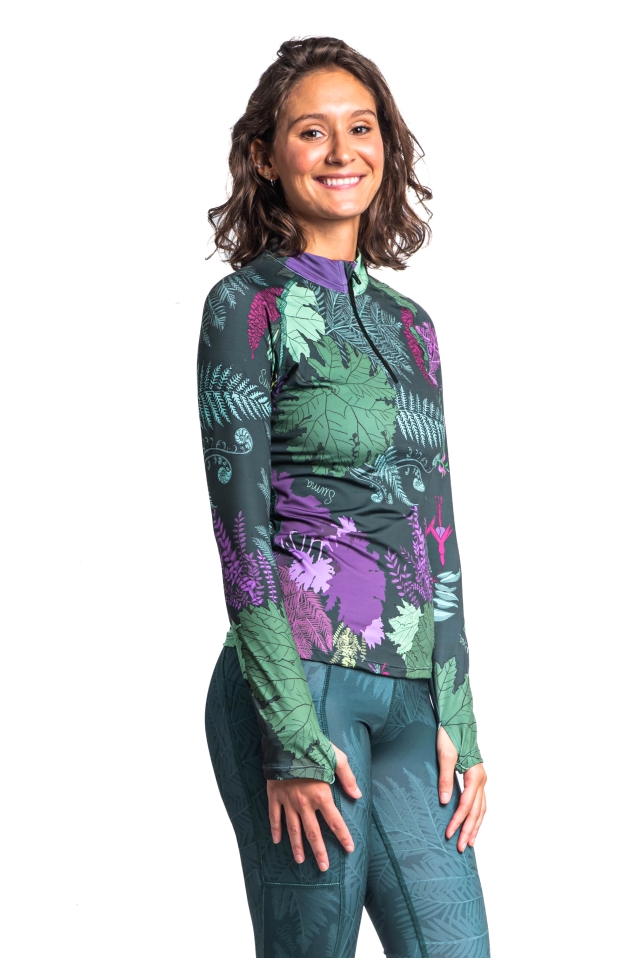 Remera Fina con cierre Selva